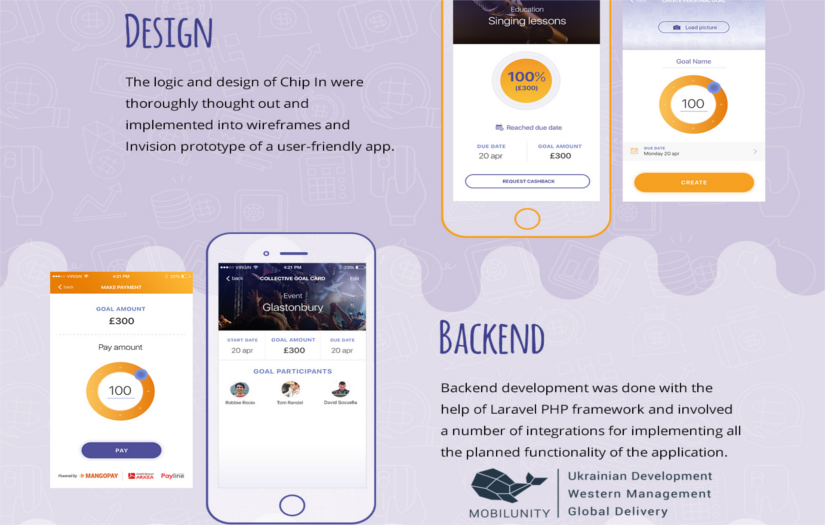 Chip In: Hybrid Mobile Development of Save Up Money App screenshot 3